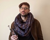 Hipster scarf - oversized unisex cotton scarf