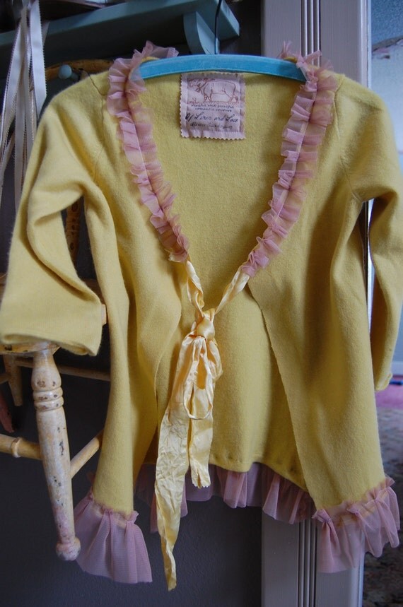 Golden Cashmere Sweater Luxury Womens Clothing Wool Cardigan Shabby