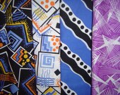 Four Different OOP Pepper Cory Telegraph Road "Jazz Age" Fabrics--5 Yards Total In Group