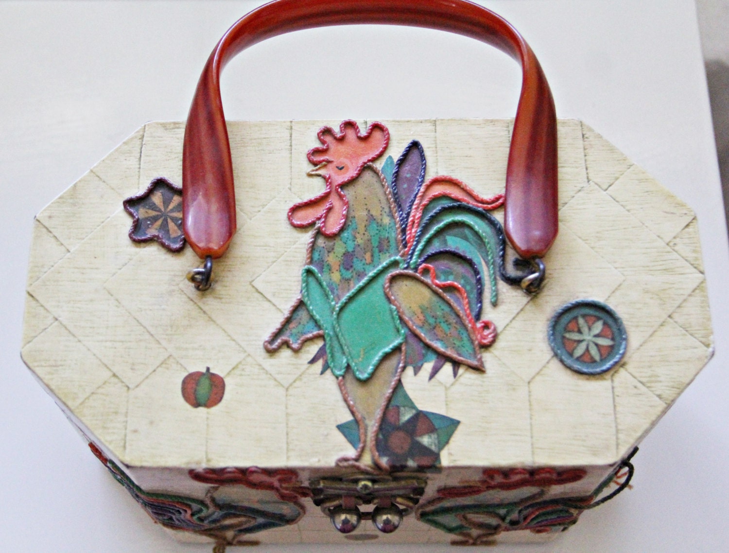 Wooden Rooster Purse Gellywogs of Florida
