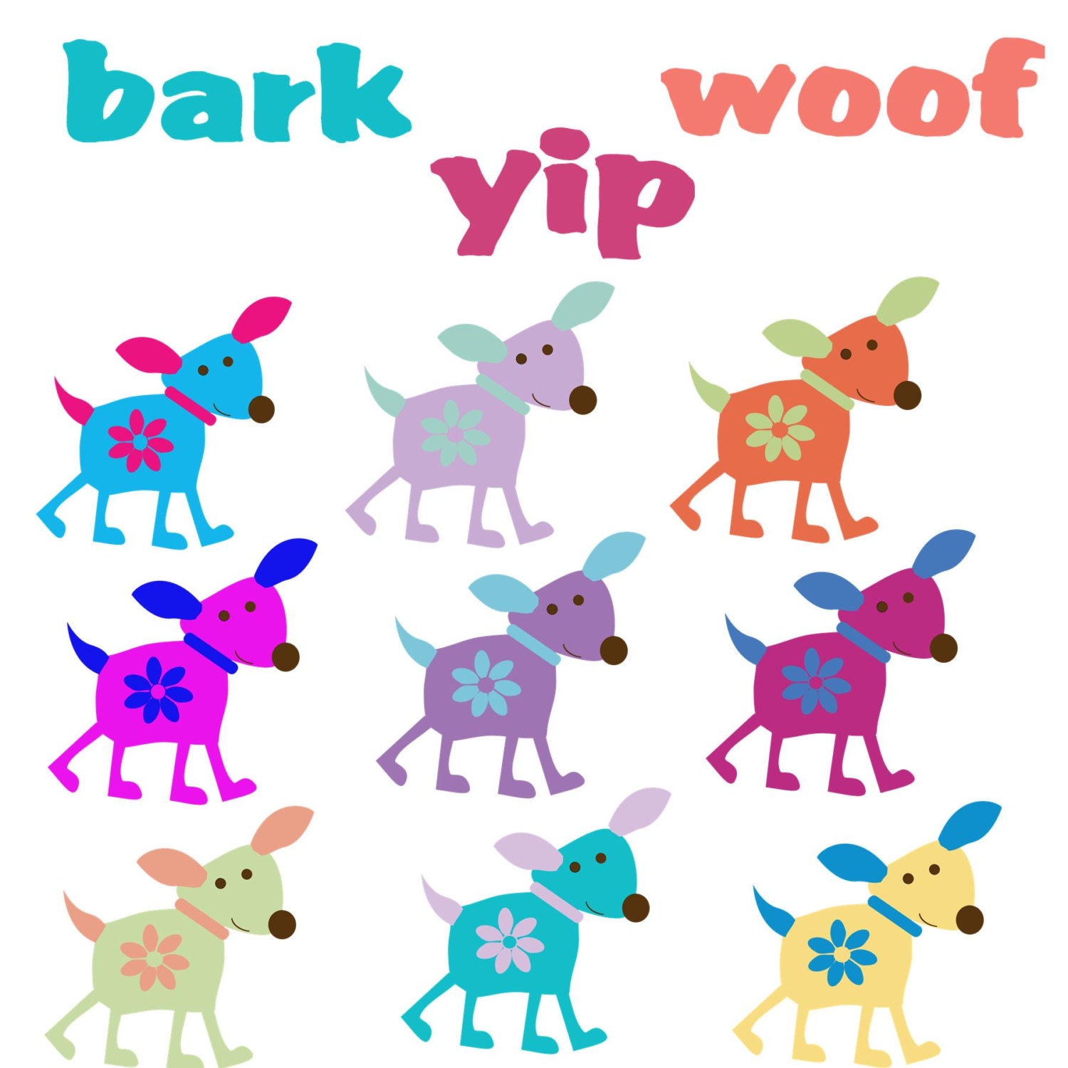 spring dog clipart - photo #7
