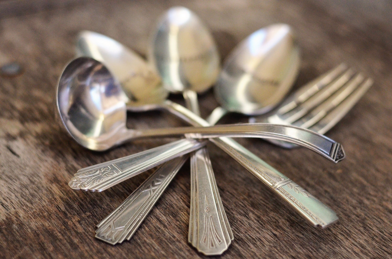 Holiday Serving Set - silverplated flatware, Easter, Christmas, Thanksgiving
