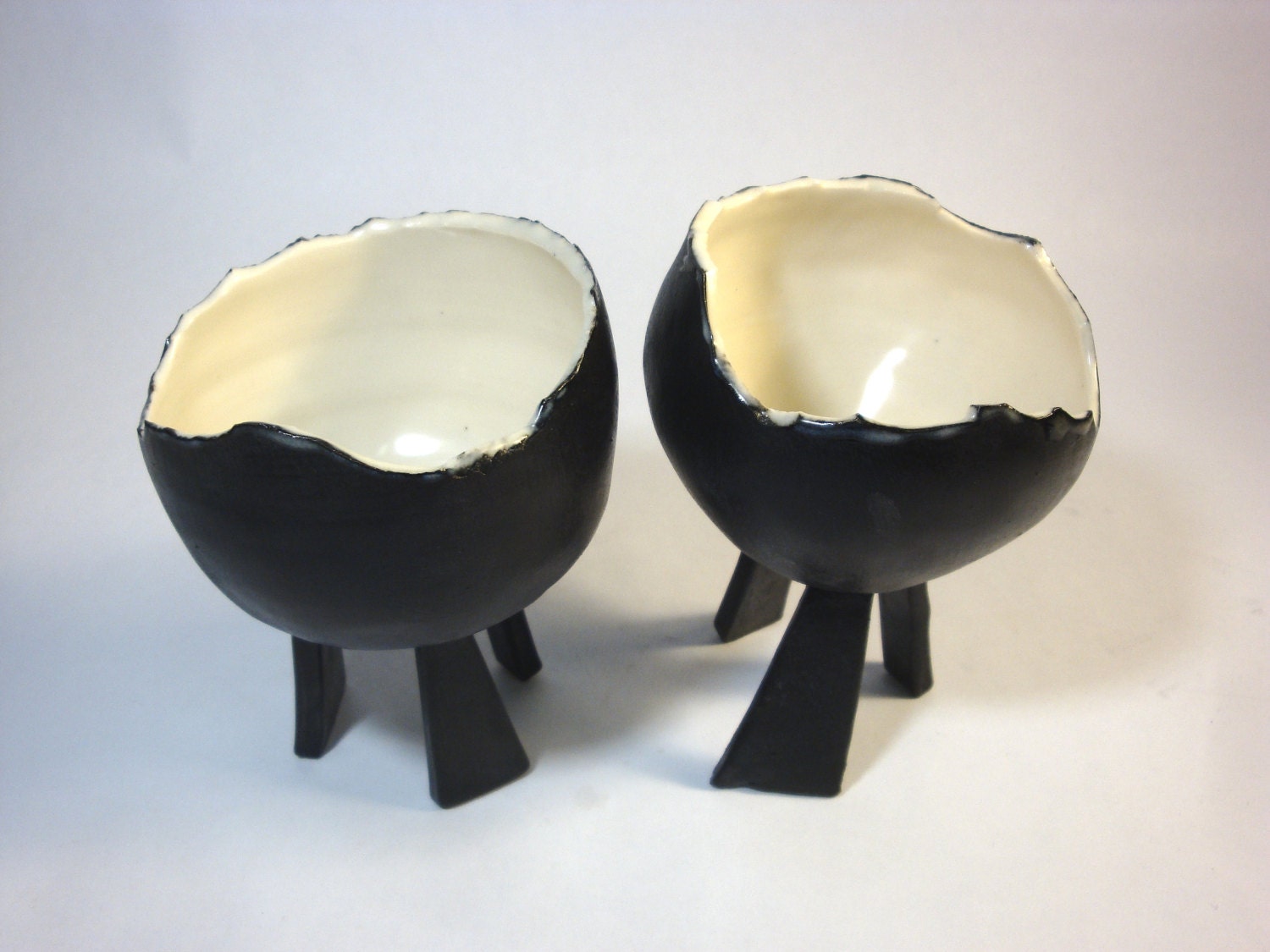 SECOND SALE - Black and White Leggy Cup