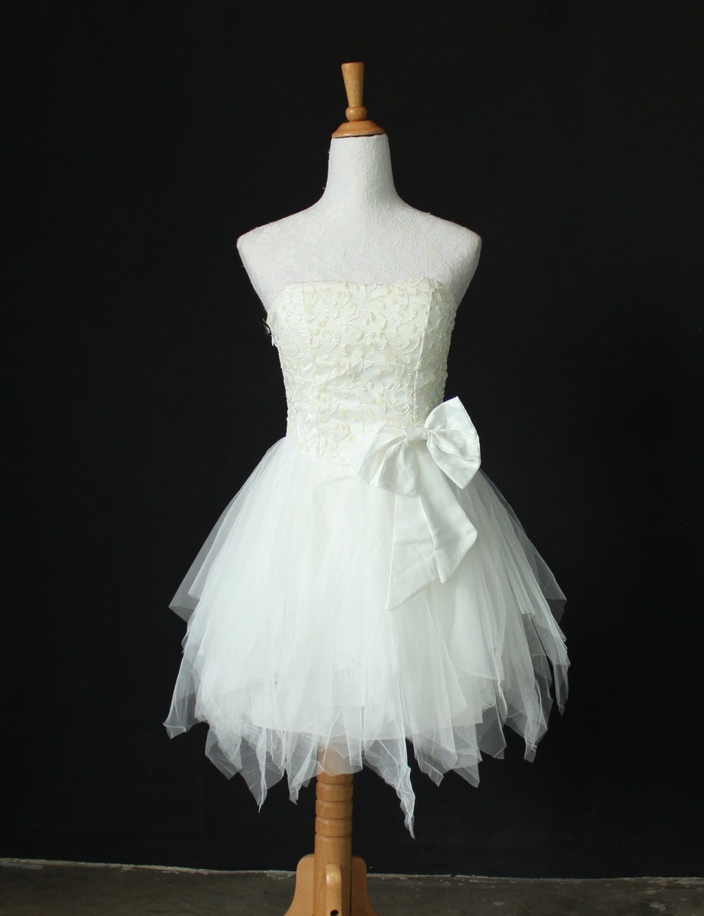 Prom Dress Romance Night Chiffon Party Dress Teen Girls Gift Tulle Dress Cocktail Sexy White