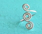 Silver toe ring, adjustable sterling silver toe ring, hammered toering,body jewelry,bridesmaid gift, beach wedding jetteam