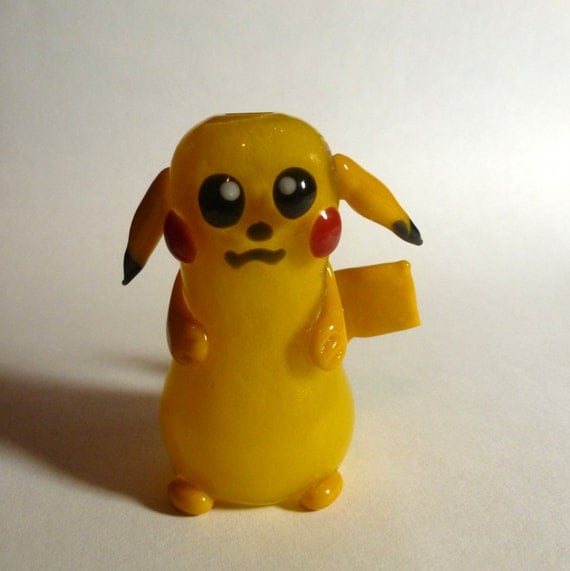 Pikachu Glass Art Pipe by LeoStudios on Etsy