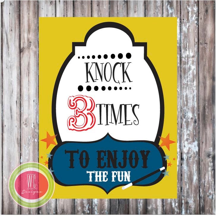 MAGIC SHOW Party Signs - Magic Show Printable Party Signs - Digital Design by WC Designs Il_570xn