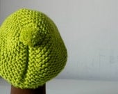 Knitted winter beanie, women accessories, beauty color pistachio green beret, handmade warm hat, unisex