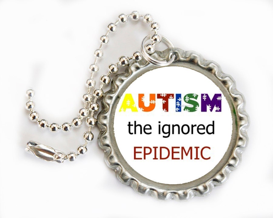 AUTISM Keychain -Austism Zipper chain -Rainbow Autism Keyring -Gift for Mom -Mothers Day Gift -Aspergers keychain