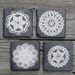 doilies Stone coasters hostess gift housewarming gift wedding favor shower favor rustic favor