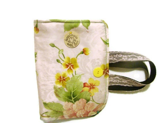 Bible Cover - Floral  Pink, Yellow, Green/ Book Cover