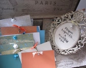 Romantic Wedding Guest Book Alternative Vintage Style Chest  Including 70 Wish Cards