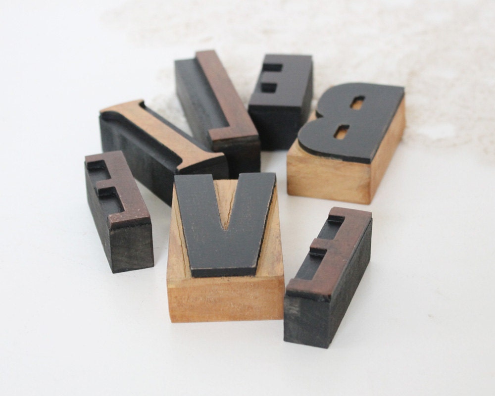 Letterpress Word BELIEVE