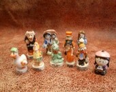 King Cake Feves Epiphany Cake Trinkets Charms Detailed assorted characters cartoons history etc X 10
