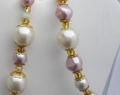 Jade, OOAK, handmade, Pisces, Fish, Spring, Oriental, pearls, gold, Mothers Day, wedding, party, Zodiac, jewelry set, 3piece, Item S-157