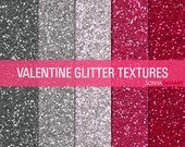 50% Off SALE Glitter Digital Papers Glitter Textures Glitter Paper Pack Valentine's Day Instant Download Il_170x135