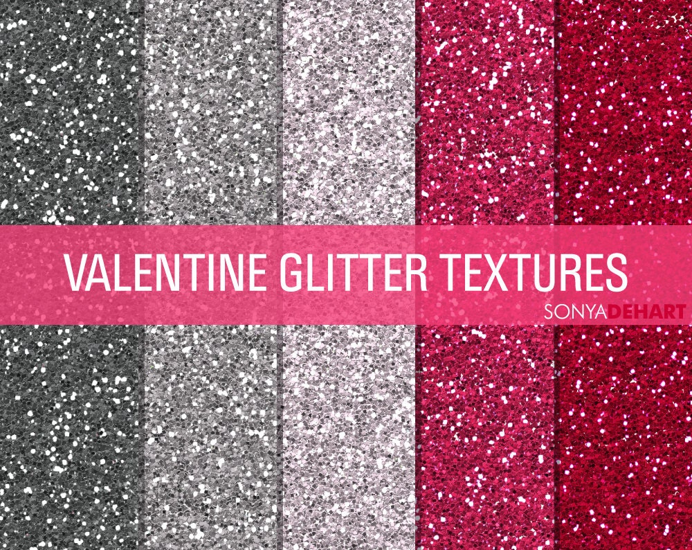 Glitter Digital Papers Glitter Textures Glitter Paper Pack Valentine's Day Instant Download Il_570xn
