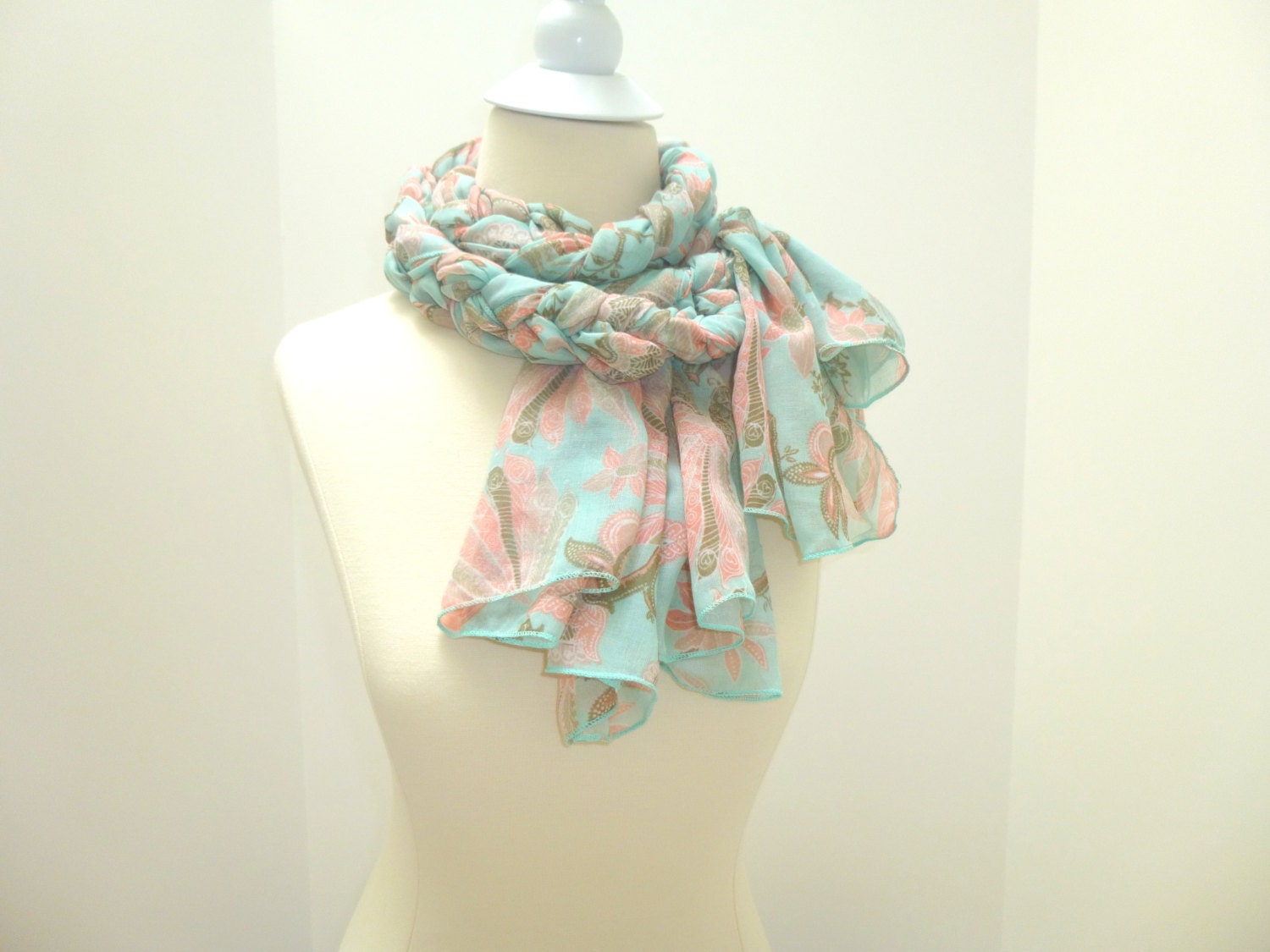 Unique scarf,long scarf,3 same scarf,christmas,wedding,bridal gift