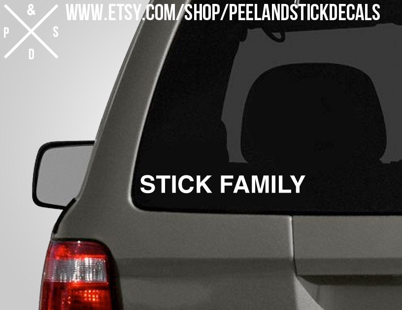 Stick Family Car Decal