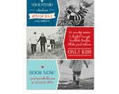 INSTANT DOWNLOAD - 4th of July Marketing board - Photoshop template - E868