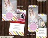 INSTANT Download - Psd Senior Rep Card Template - Millers and WHCC - R12