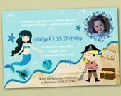 Mermaid & Pirate Birthday Invitations - You Print Il_170x135