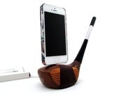 Vintage Wooden Golf Club iPhone 5 Dock