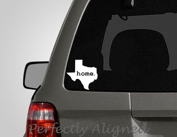 Texas Home State Vinyl Decal