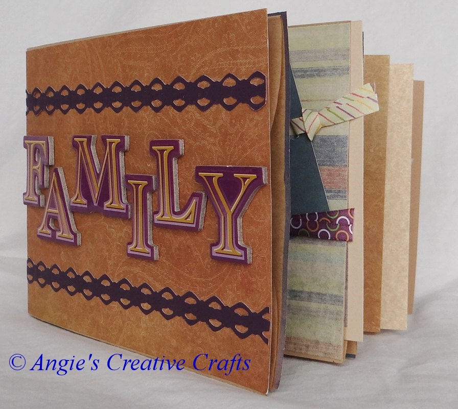 Pre Made Mini Scrapbook/Album - Family Theme