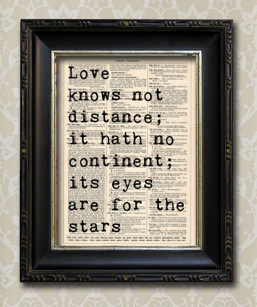 Love Quote by Gilbert Parker - Vintage Book Print, Dictionary Print, Shabby Chic Art Print, Recycled Book Print Buy 3 get 1 FREE