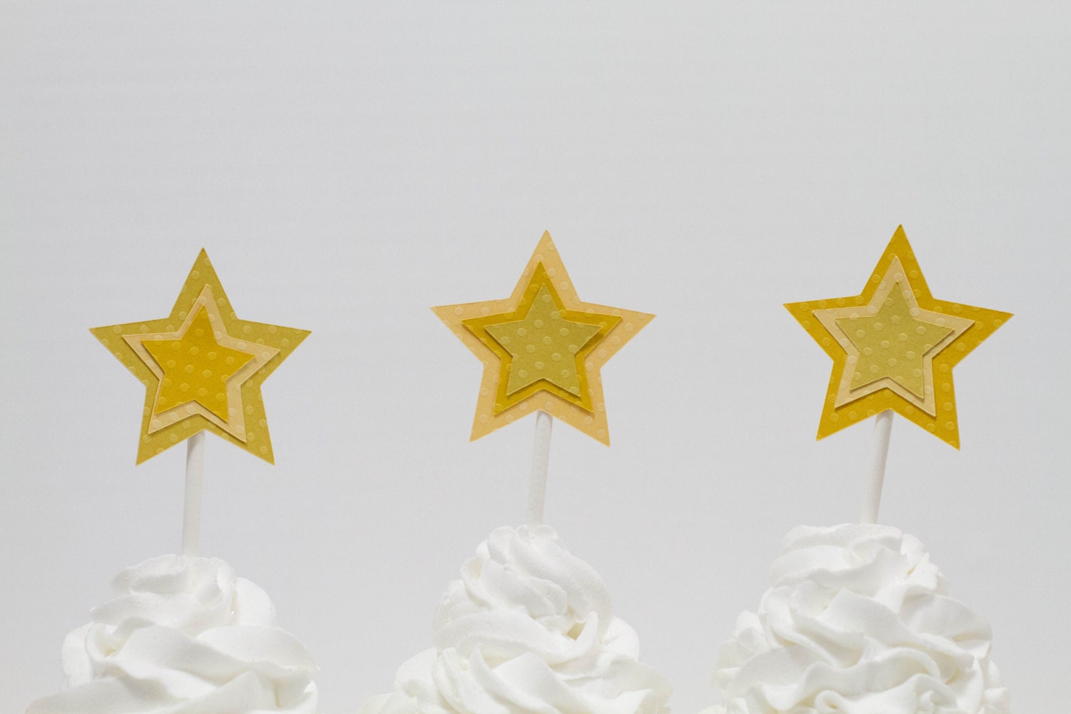 Yellow Stars Cupcake Topper Il_170x135
