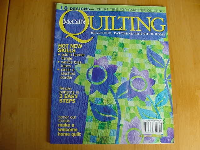 Vintage McCalls Quilting Magazine, August 2006, Vol. 13, No. 4, Quilt, Back Issue
