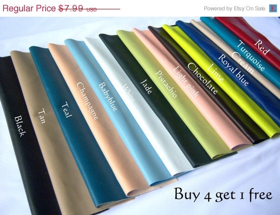 LEATHER sale real leather skin piece hide remnant crafts earrings jewellery 6 x 12 inches u choose color