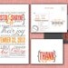 Modern, printable Wedding invitation and RSVP Postcard- Chic and Sleek Design- The Kristol