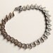Art deco diamond bracelet- sterling two tone tennis bracelet bridal jewelry