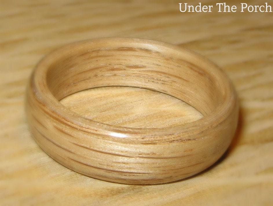 Size 10 White Oak Bentwood Ring