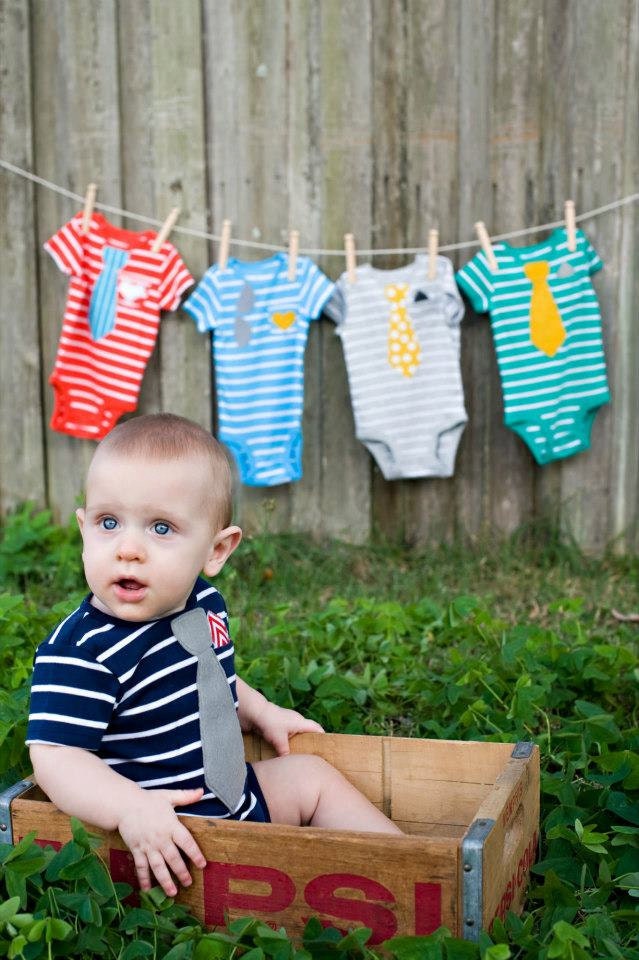 Swanky Baby Boy Onesie Gift Set "The Spring Swagger Set" (5 short sleeved onesies)
