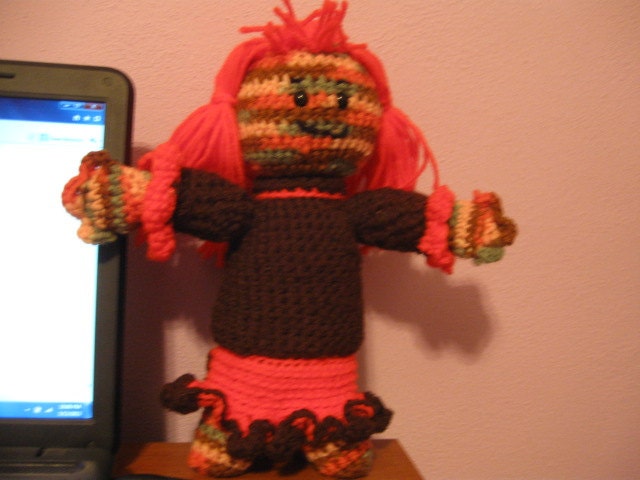 Suzette Cherry  Crochet Doll