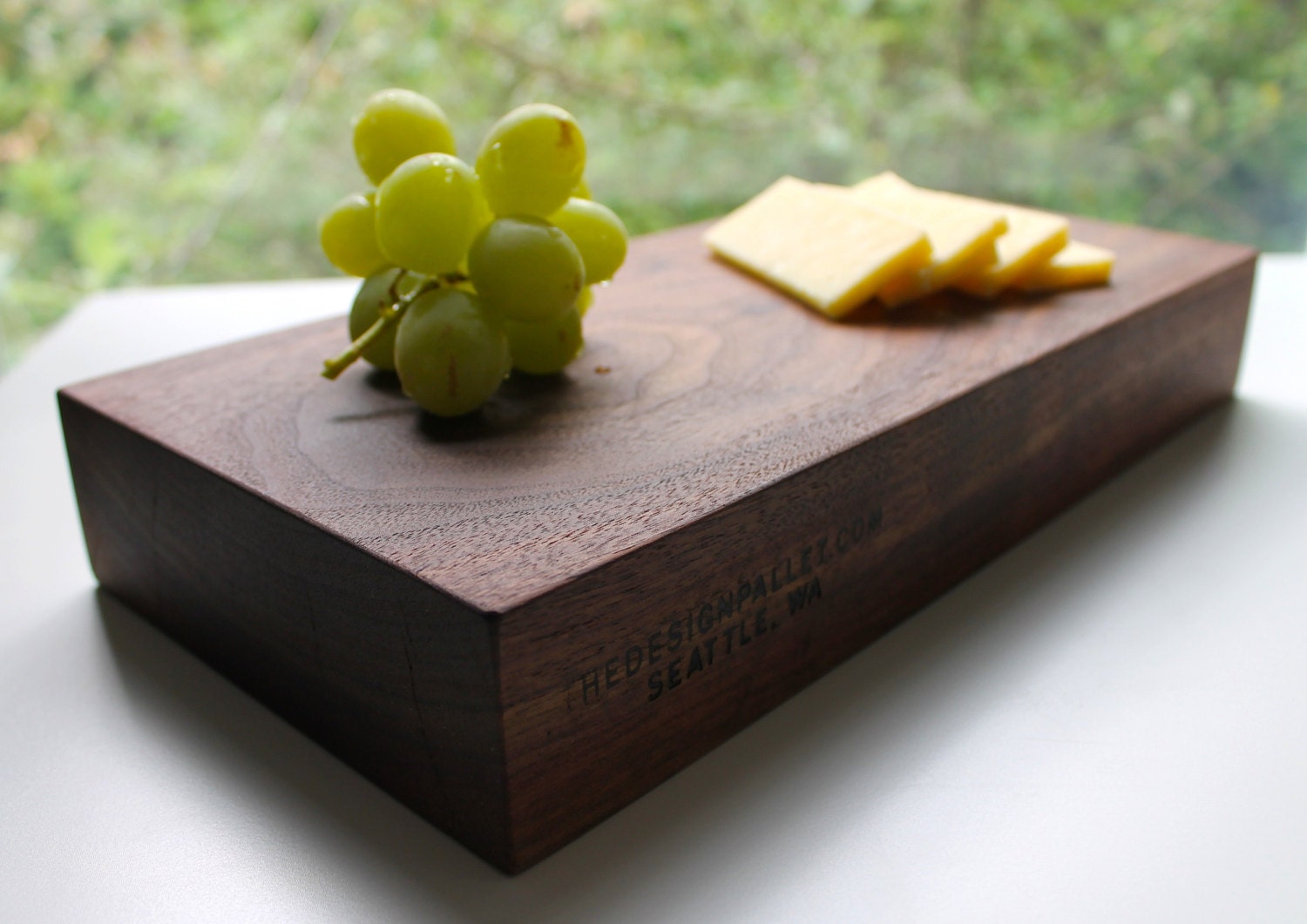 Locally salvaged Walnut cutting board.