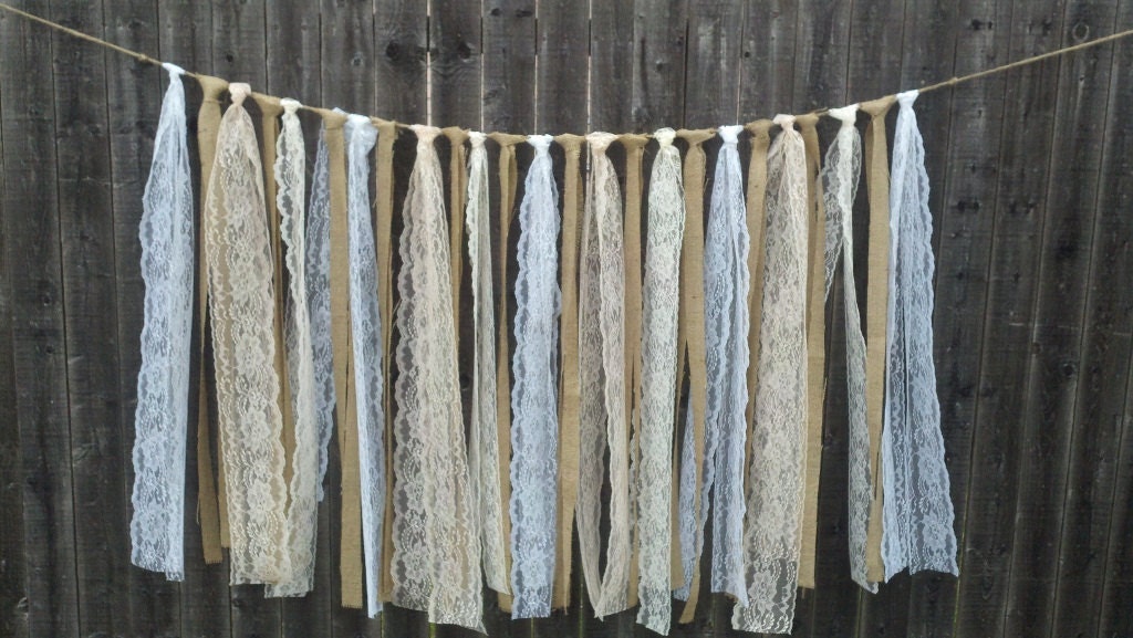 Burlap and Lace Garlands