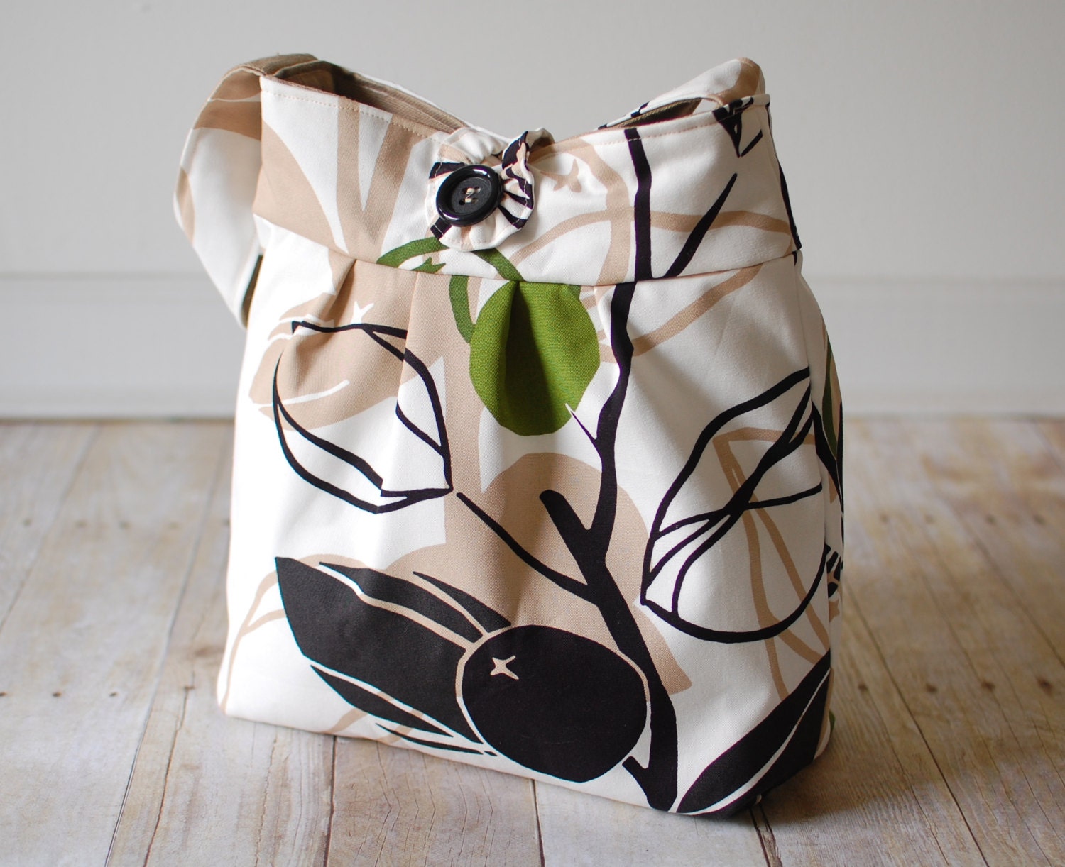 The Reversible 'Layla' Diaper Bag- Olive and Khaki