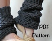 PATTERN:  Slouchy Warmers, Easy Crochet PDF, Ballet Dance Yoga Leg Warmers, old school, iNsTANt dOWNLOAD, Permission to Sell