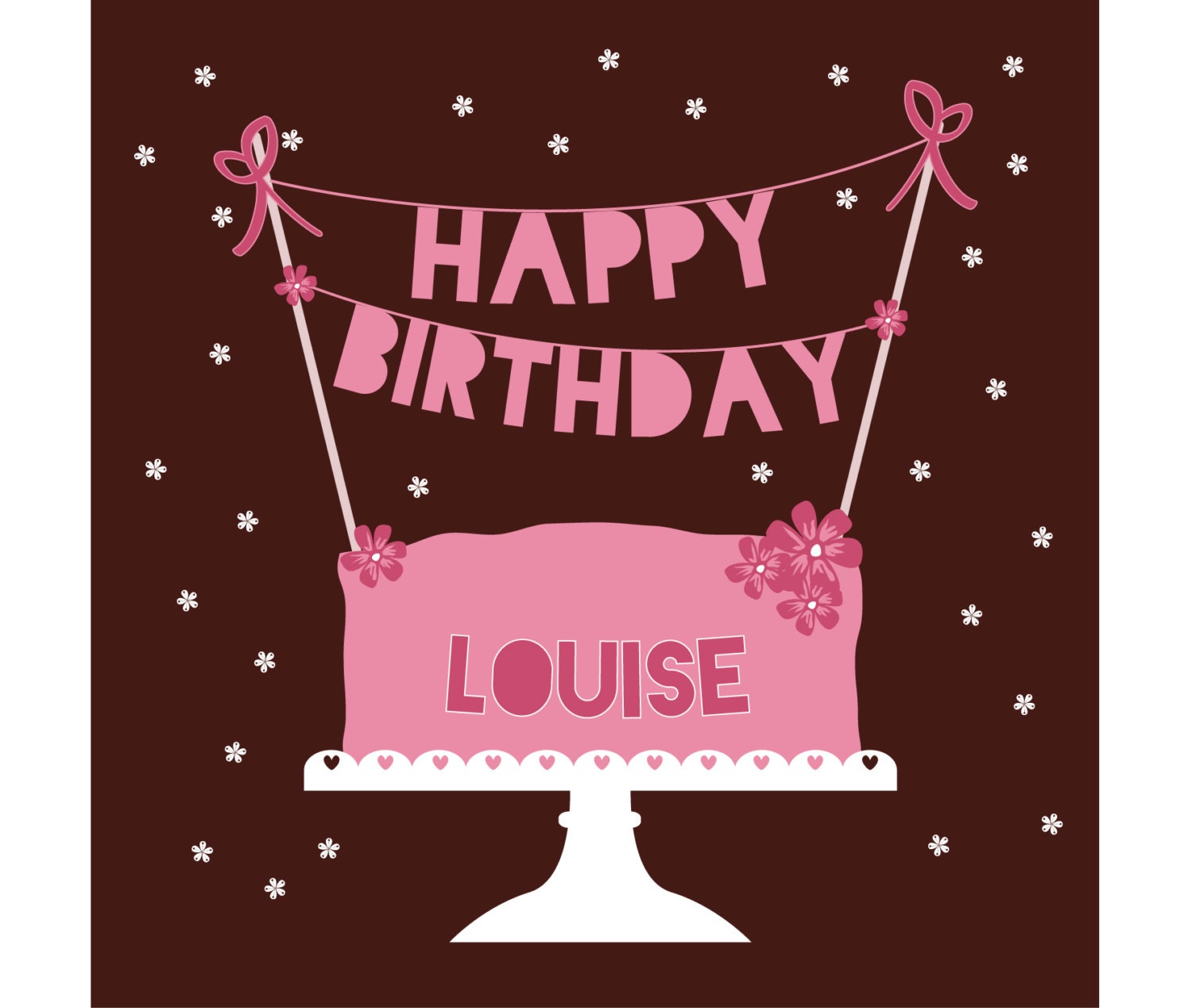 Personalised Cake Birthday Card