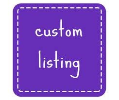 Custom Listing for Ashley Creamer