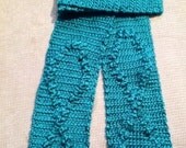 Crochet Ribbon Scarf - Cancer Ribbon Scarf (multiple colors available)