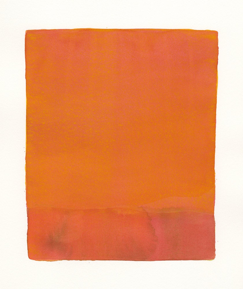 large original painting, watercolor painting, deep reds