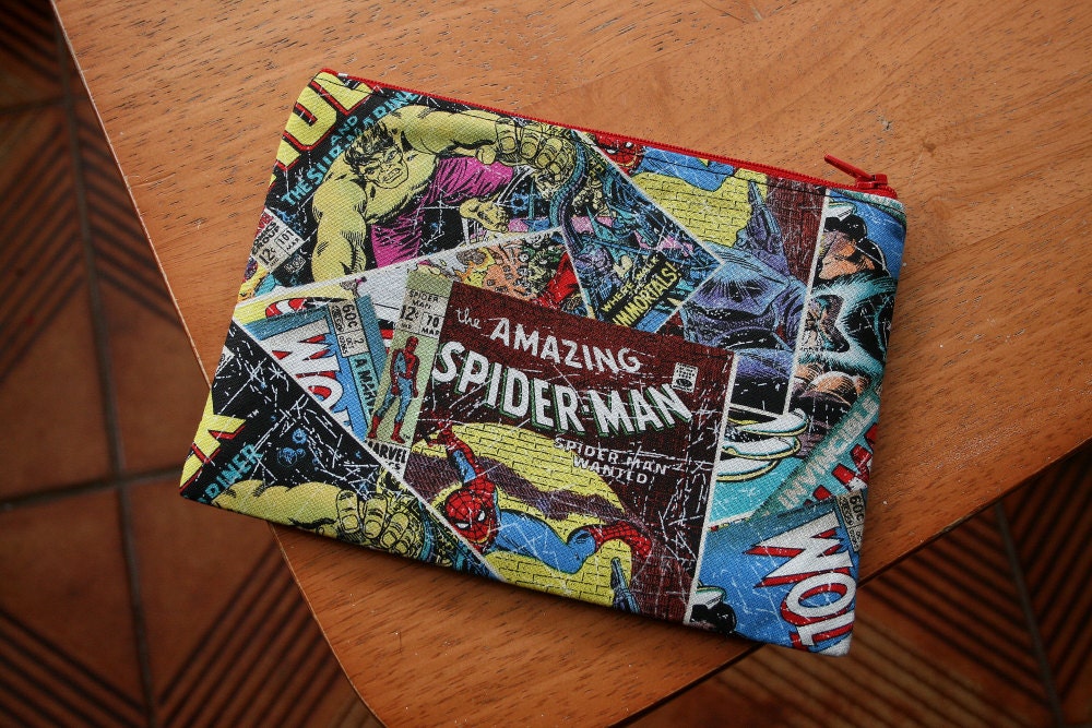 Marvel Comics Zippered Pouch
