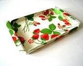 Vintage Serving Tray Mid Century Modern Strawberries