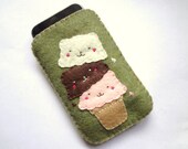 Neapolitan Ice Cream Bears soft cellphone/ipod/iphone case