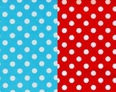 Aqua or Red Dot One Size Pocket Diaper